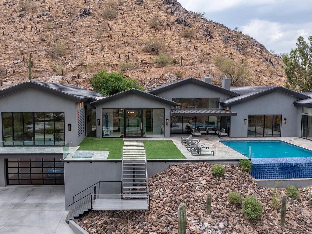Renovated hillside home in Arizona with the finest finishes listed for $5,995,000