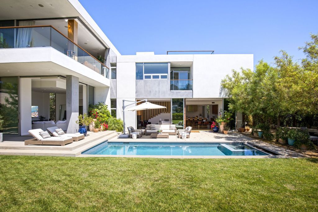 The Home in Los Angeles is a newly built modern architectural estate with the explosive city and canyon views now available for sale. This home located at 1967 Mount Olympus Dr, Los Angeles, California