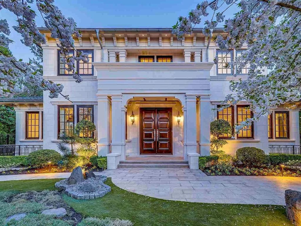 The Beautiful Cherry Blossoms House in Vancouver is a meticulously custom-built home now available for sale. This home is located at 1626 Avondale Ave, Vancouver, BC V6M 1S1, Canada