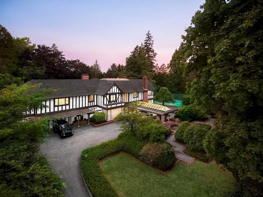 The Elegant Tudor Mansion in Vancouver is a magnificent property now available for sale. This home is located at 1250 W 54th Ave, Vancouver, BC V6P 1N1, Canada