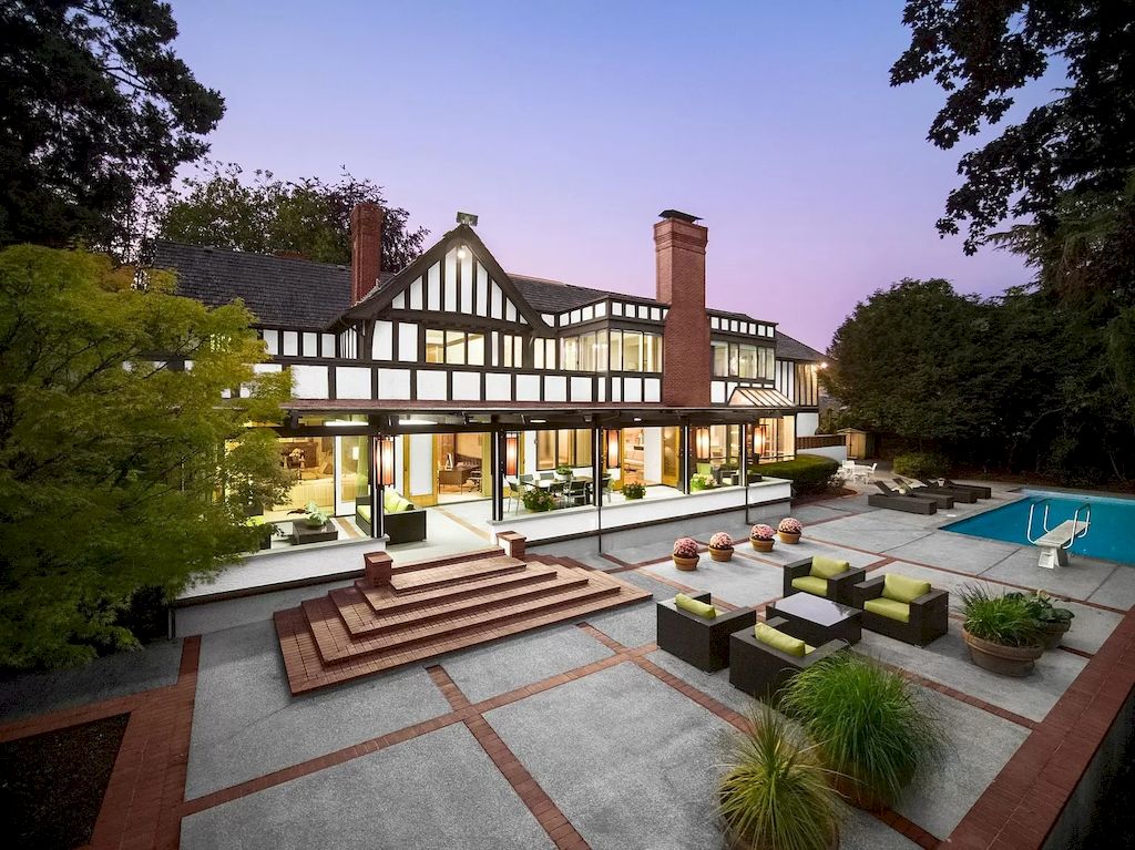 The Elegant Tudor Mansion in Vancouver is a magnificent property now available for sale. This home is located at 1250 W 54th Ave, Vancouver, BC V6P 1N1, Canada
