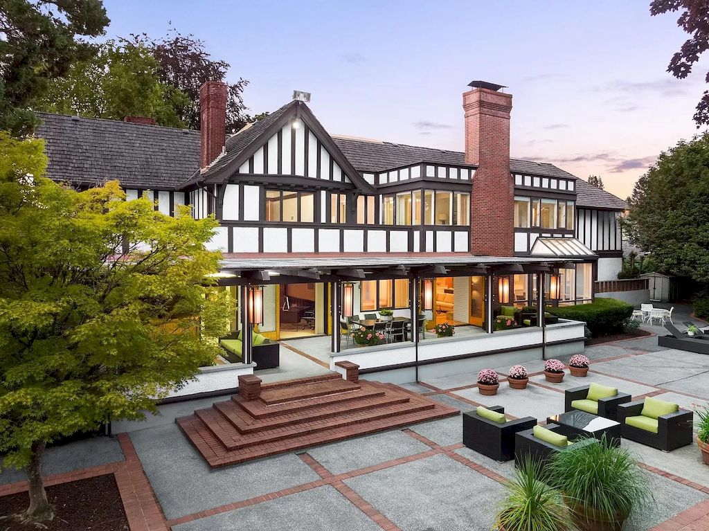 The Elegant Tudor Mansion in Vancouver is a magnificent property now available for sale. This home is located at 1250 W 54th Ave, Vancouver, BC V6P 1N1, Canada