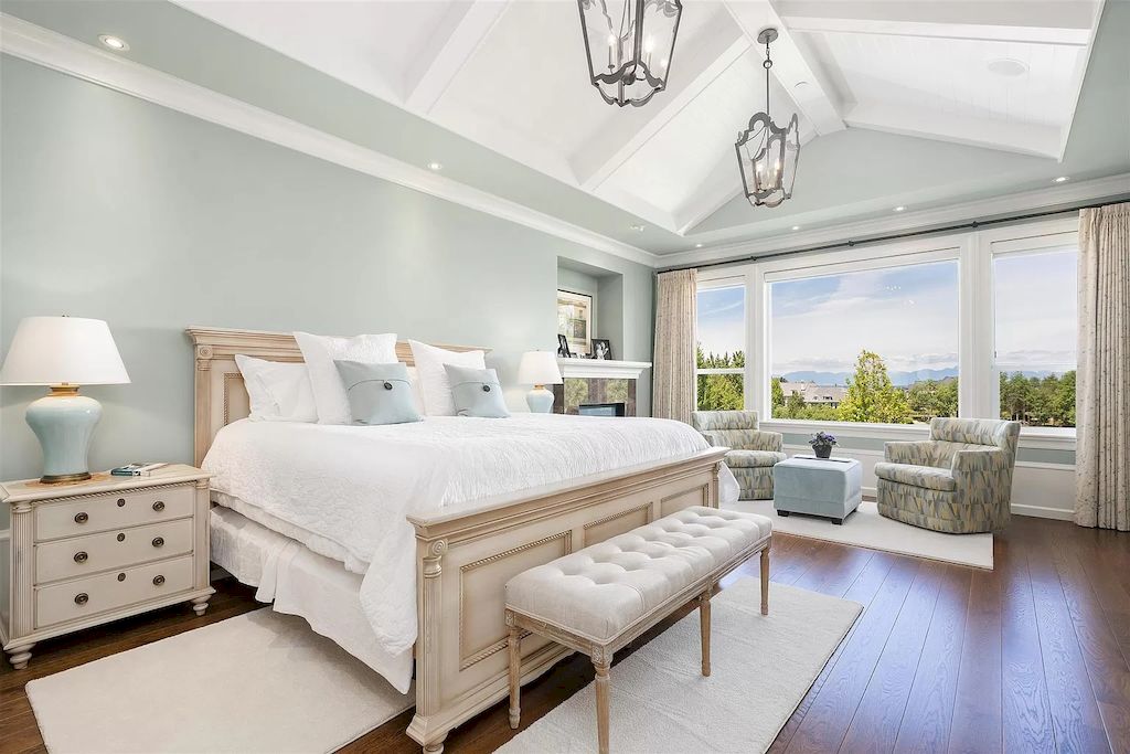 The European Country Style Home in Langley is a lakefront property with spectacular mountain views now available for sale. This home is located at 20067 1st Ave, Langley, BC V2Z 0A4, Canada