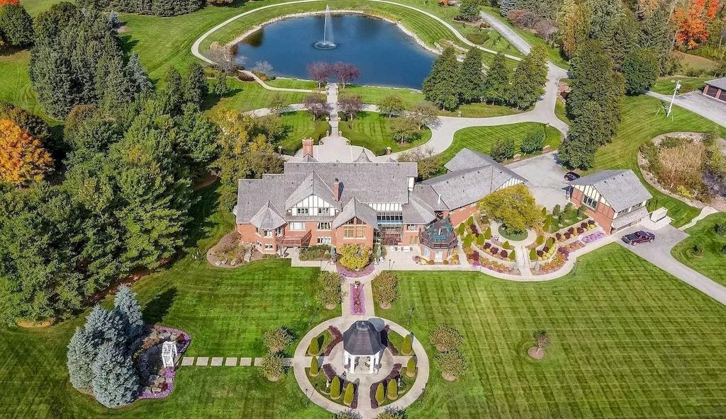 The Palatial Mansion in Ontario is a breathtaking home now available for sale. This home is located at 6793 Wellington Rd #34, Cambridge, ON N3C 2V4, Canada