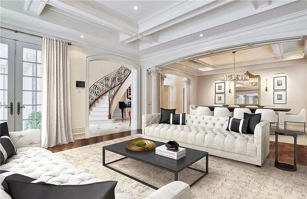 The Incredible Parisian Chateau in Ontario is a waterfront home now available for sale. This home is located at 2064 Lakeshore Rd E, Oakville, ON L6J 1M3, Canada
