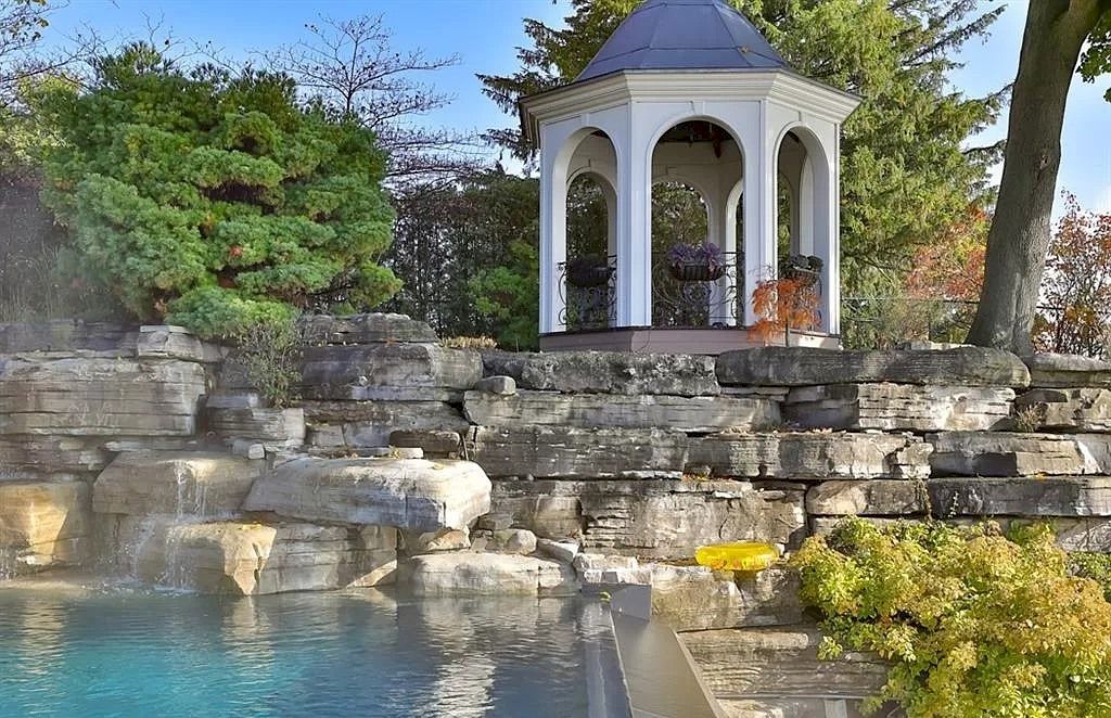 The Incredible Parisian Chateau in Ontario is a waterfront home now available for sale. This home is located at 2064 Lakeshore Rd E, Oakville, ON L6J 1M3, Canada