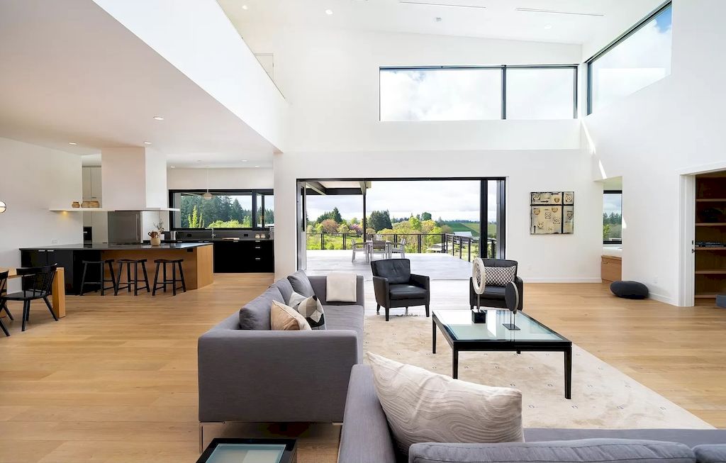 The Astonishing Modern Home in Oregon was crafted using the highest quality materials & attention to detail now available for sale. This home is located at 10676 NW Valley Vista Rd, Hillsboro, Oregon