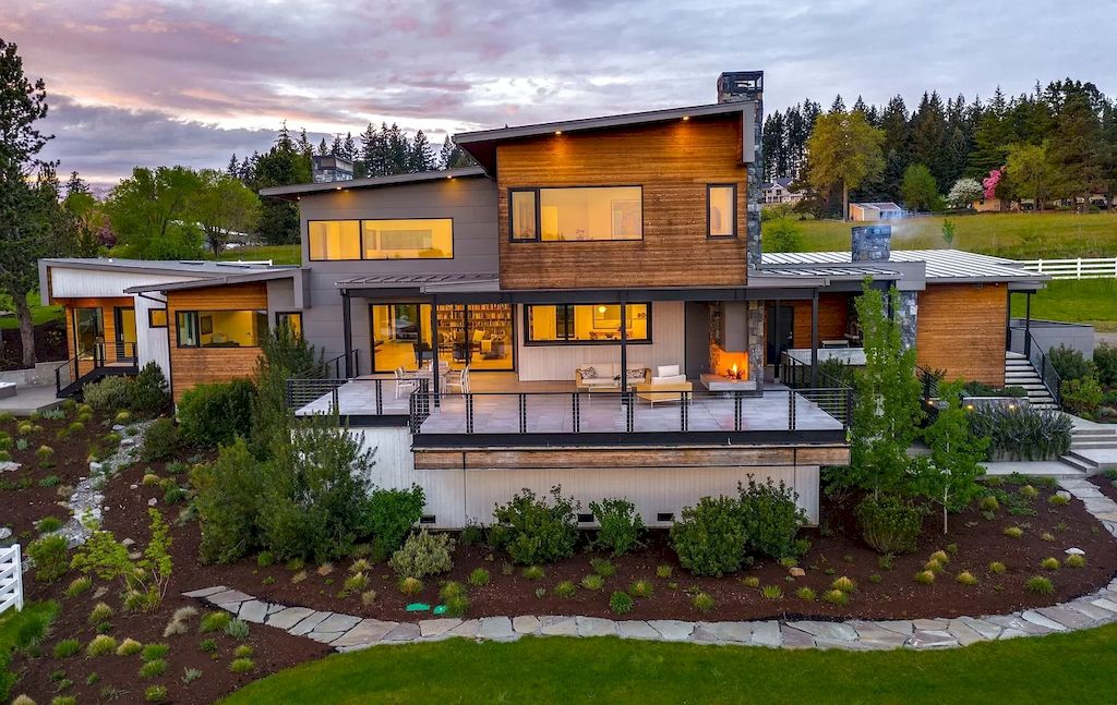 The Astonishing Modern Home in Oregon was crafted using the highest quality materials & attention to detail now available for sale. This home is located at 10676 NW Valley Vista Rd, Hillsboro, Oregon
