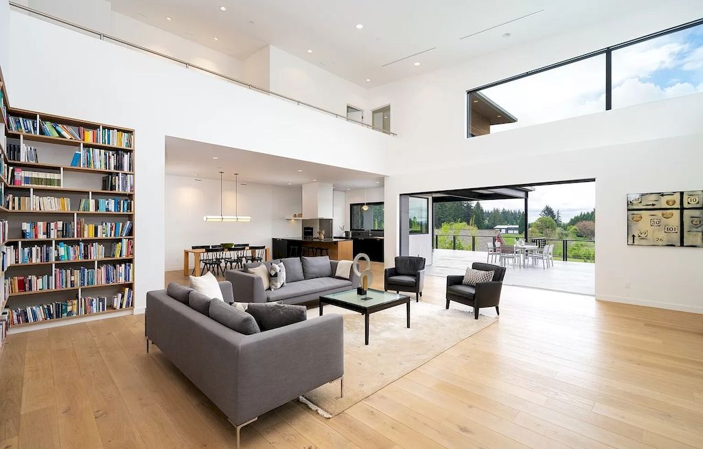 The Astonishing Modern Home in Oregon was crafted using the highest quality materials & attention to detail now available for sale. This home is located at 10676 NW Valley Vista Rd, Hillsboro, Oregon