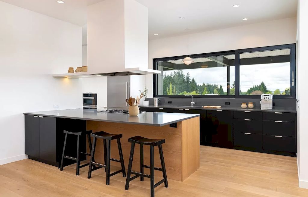The Astonishing Modern Home in Oregon was crafted using the highest quality materials & attention to detail now available for sale. This home is located at 10676 NW Valley Vista Rd, Hillsboro, Oregon