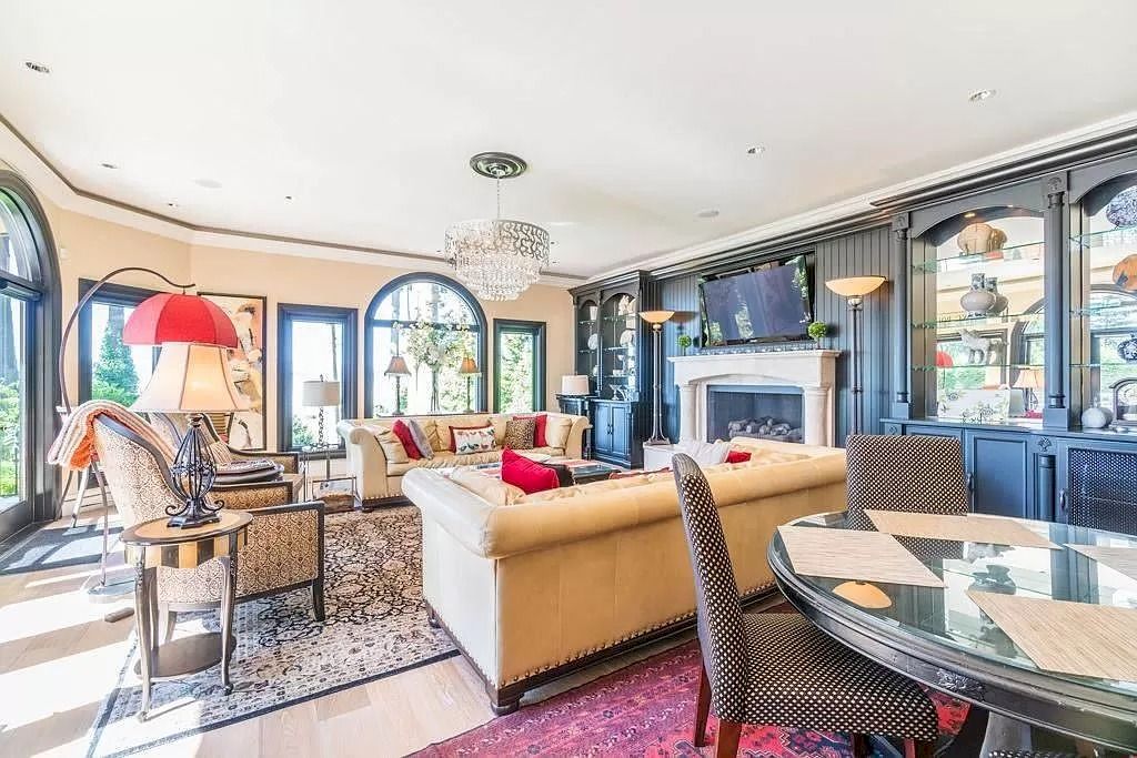 The Tuscan Style Home in Surrey is a high-quality custom-built waterfront house now available for sale. This home is located at 13011 Crescent Rd, Surrey, BC V4P 1J6, Canada