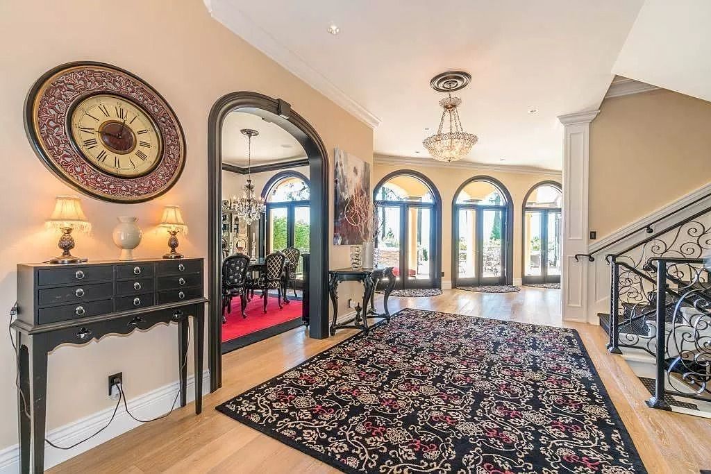 The Tuscan Style Home in Surrey is a high-quality custom-built waterfront house now available for sale. This home is located at 13011 Crescent Rd, Surrey, BC V4P 1J6, Canada