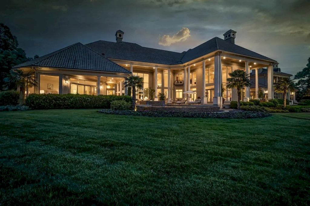 Exquisite Details Used with Finest Materials in this $6,985,000 Exclusive Lakeside Residence in North Carolina