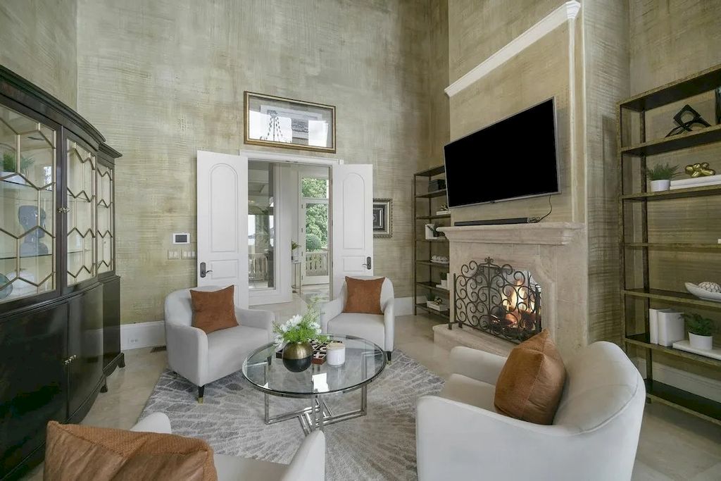 Exquisite Details Used with Finest Materials in this $6,985,000 Exclusive Lakeside Residence in North Carolina