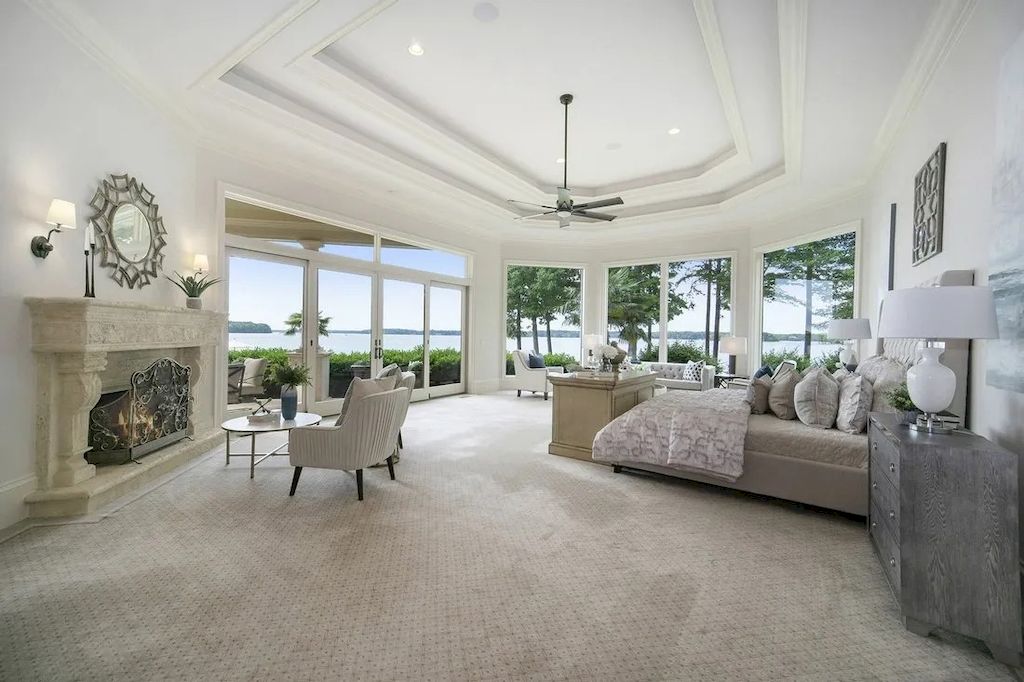 Exquisite Details Used with Finest Materials in this $6,985,000 Exclusive Lakeside Residence in North Carolina