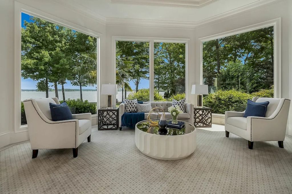 Exquisite Details Used with Finest Materials in this $6,985,000 Exclusive Lakeside Residence in North Carolina