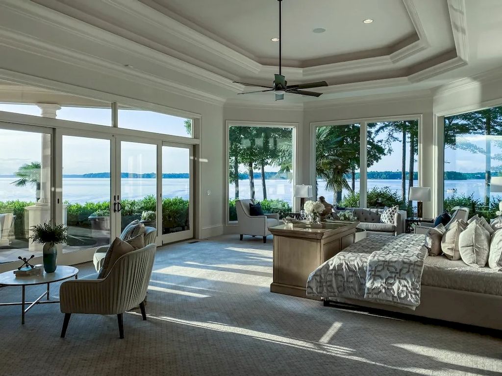 Exquisite Details Used with Finest Materials in this $6,985,000 Exclusive Lakeside Residence in North Carolina