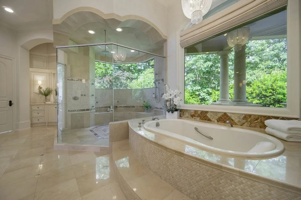 Exquisite Details Used with Finest Materials in this $6,985,000 Exclusive Lakeside Residence in North Carolina