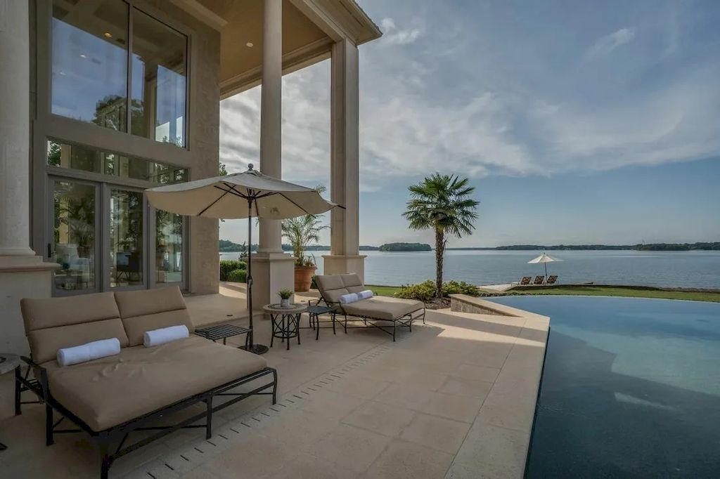 Exquisite Details Used with Finest Materials in this $6,985,000 Exclusive Lakeside Residence in North Carolina
