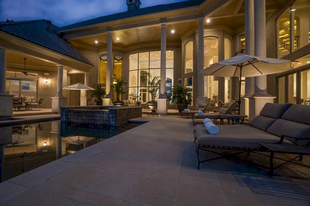 Exquisite Details Used with Finest Materials in this $6,985,000 Exclusive Lakeside Residence in North Carolina