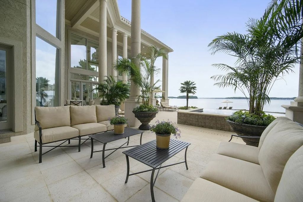 Exquisite Details Used with Finest Materials in this $6,985,000 Exclusive Lakeside Residence in North Carolina