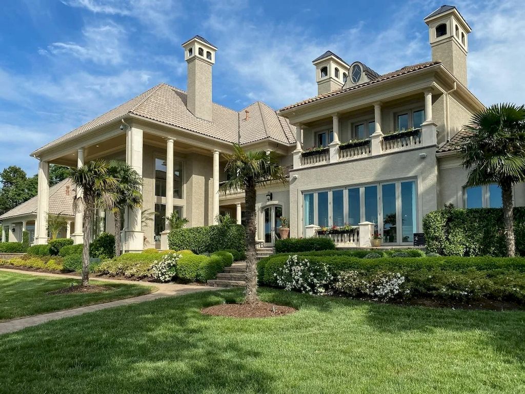 Exquisite Details Used with Finest Materials in this $6,985,000 Exclusive Lakeside Residence in North Carolina