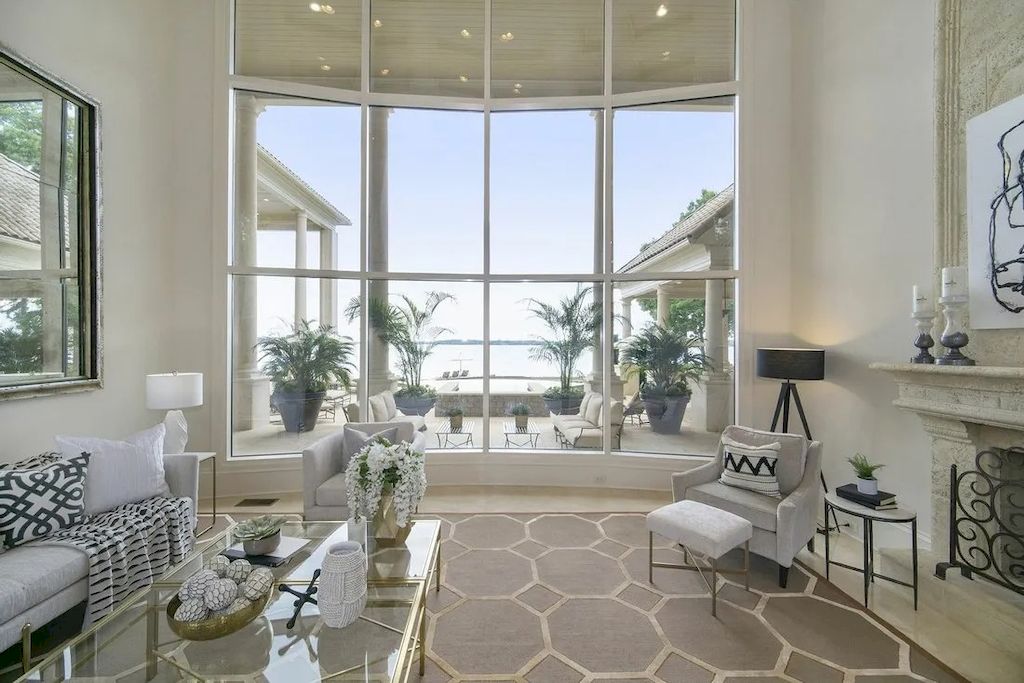 Exquisite Details Used with Finest Materials in this $6,985,000 Exclusive Lakeside Residence in North Carolina