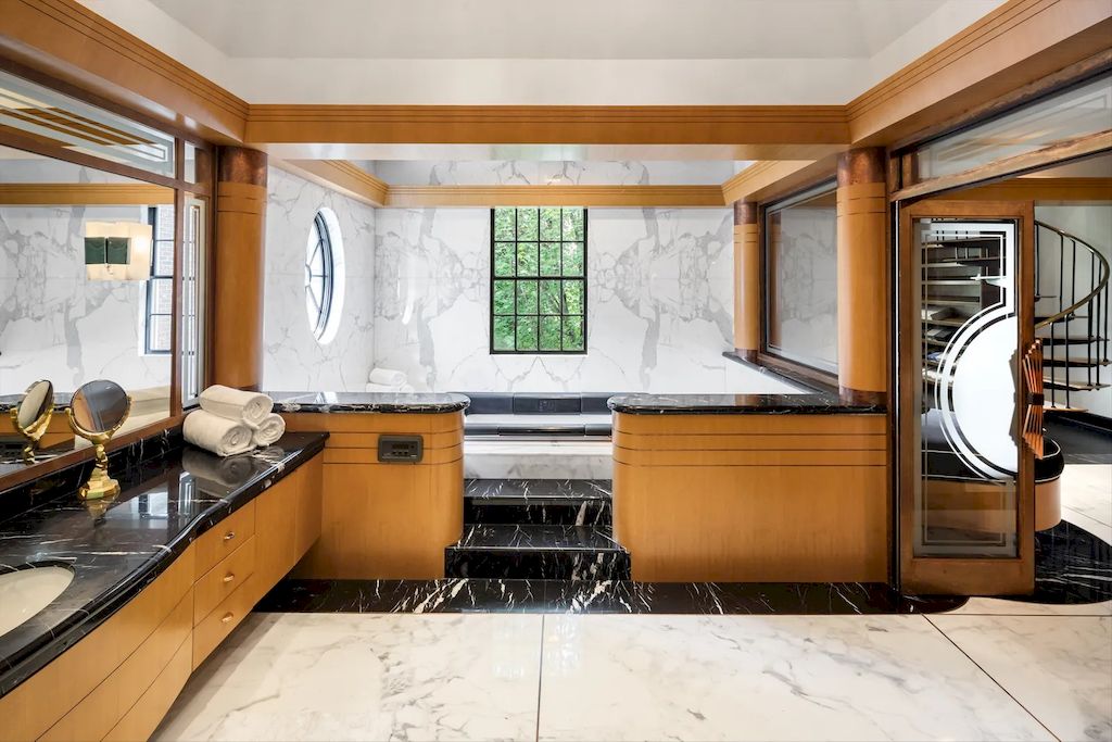 Brick Mansion of Luxury Living Spaces and Endless Recreation World in New Jersey Priced at $9,990,000