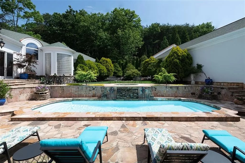 Incredible Panoramic City Views from this Gorgeous $3,395,000 European-style Modern Home at the Top of Sweat Mountain, Georgia