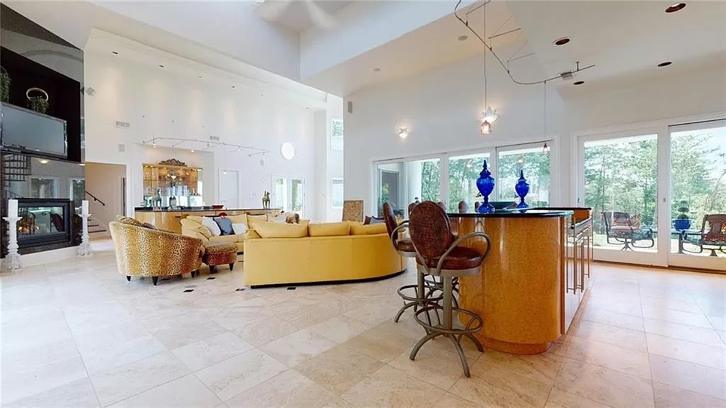 Incredible Panoramic City Views from this Gorgeous $3,395,000 European-style Modern Home at the Top of Sweat Mountain, Georgia