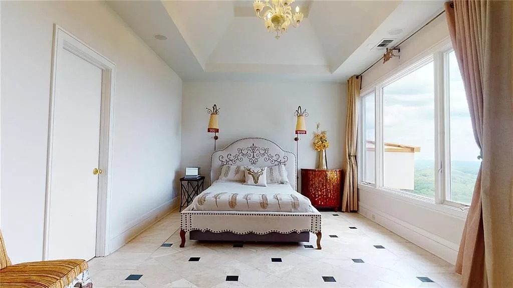 Incredible Panoramic City Views from this Gorgeous $3,395,000 European-style Modern Home at the Top of Sweat Mountain, Georgia