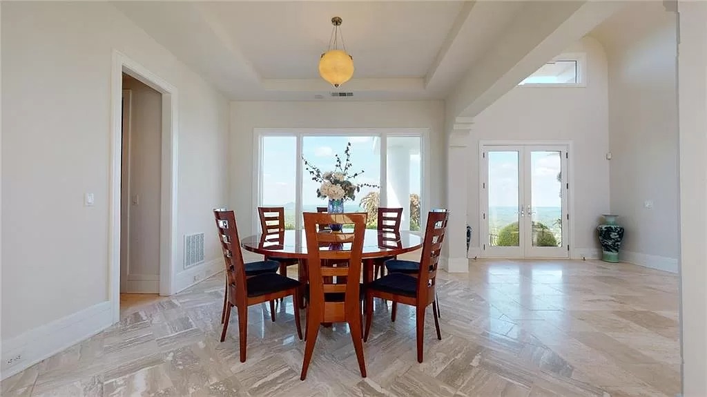 Incredible Panoramic City Views from this Gorgeous $3,395,000 European-style Modern Home at the Top of Sweat Mountain, Georgia