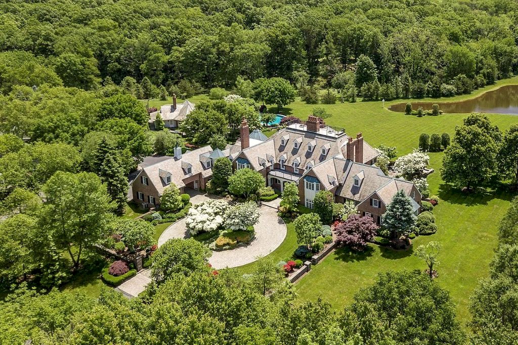Weekend Escape with Loved Ones in this $9,750,000  Garden State Manor in New Jersey