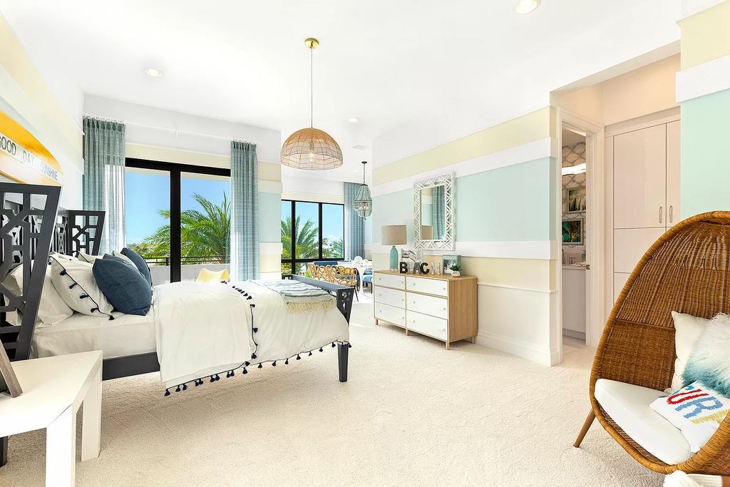 The Boca Raton Home is a Contemporary estate on a magnificent point pie lot with spectacular lake view in Boca Bridges now available for sale. This home located at 17230 Brulee Breeze Way, Boca Raton, Florida