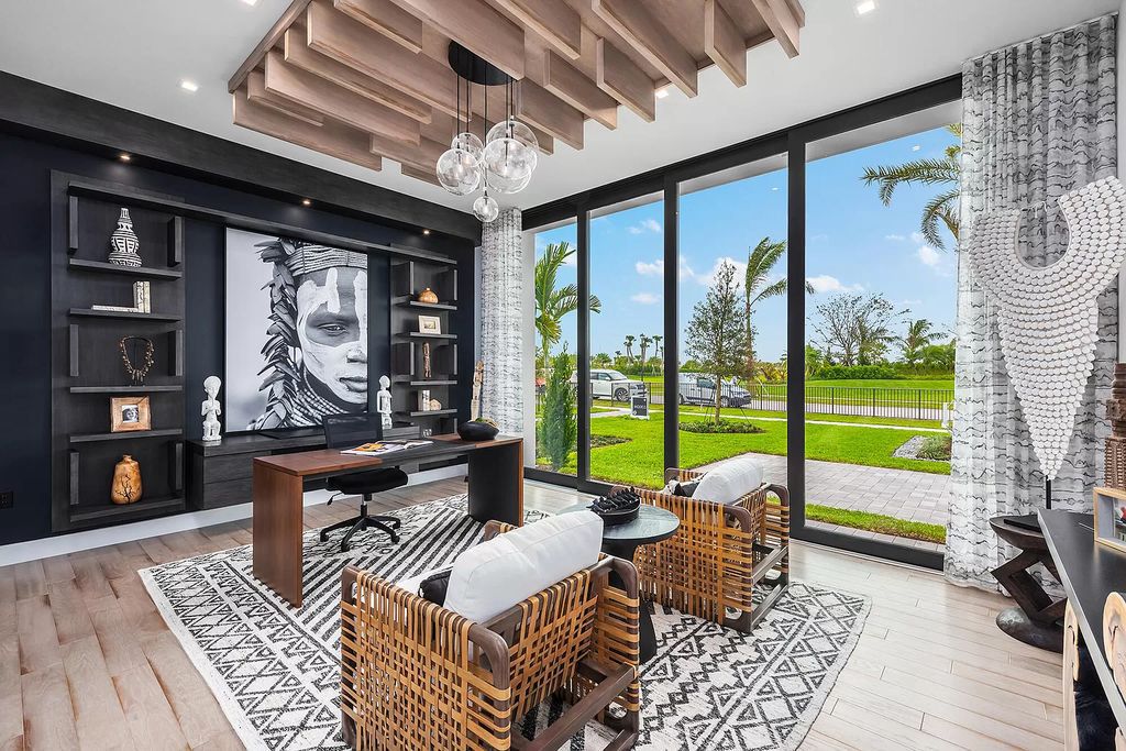 The Home in Boca Raton is a modern one story estate features a fabulous entertaining backyard with upgraded summer kitchen now available for sale. This home located at 17242 Brulee Breeze Way, Boca Raton, Florida