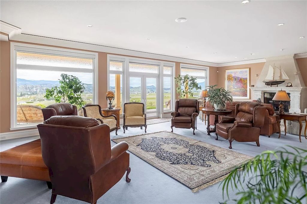 The Charming Italian Style Villa in Kelowna is a private country estate now available for sale. This home is located at 3240 Pooley Rd, Kelowna, BC V1W 4G7, Canada