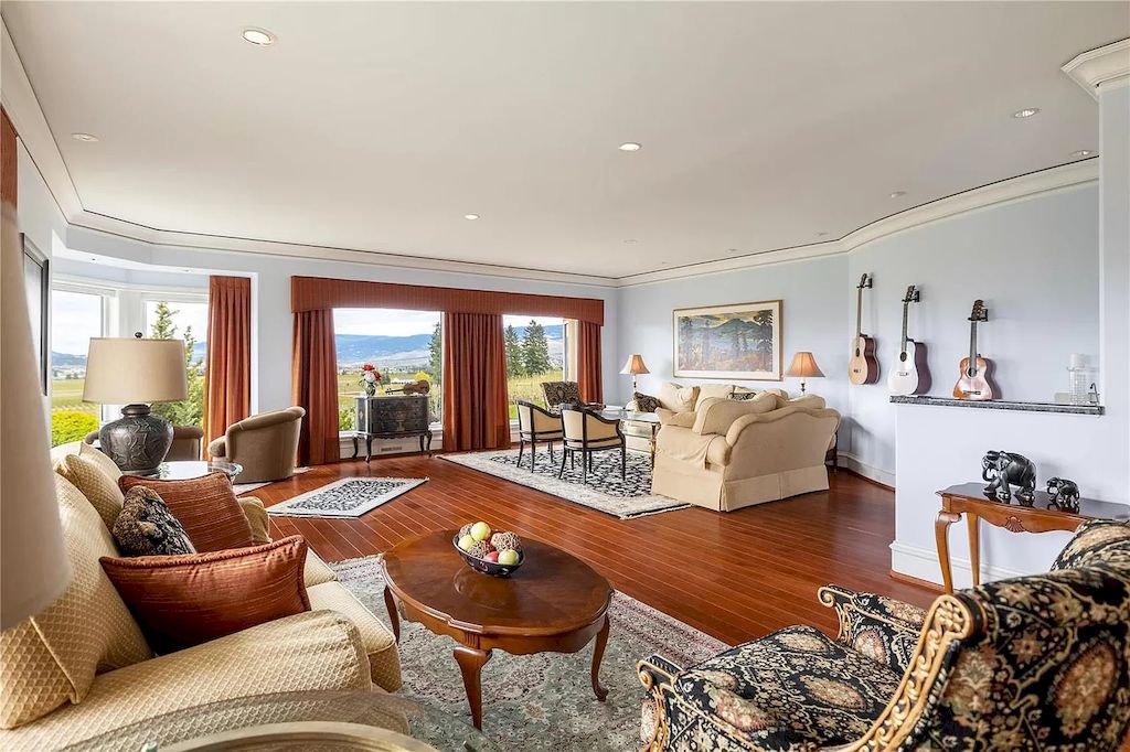 The Charming Italian Style Villa in Kelowna is a private country estate now available for sale. This home is located at 3240 Pooley Rd, Kelowna, BC V1W 4G7, Canada