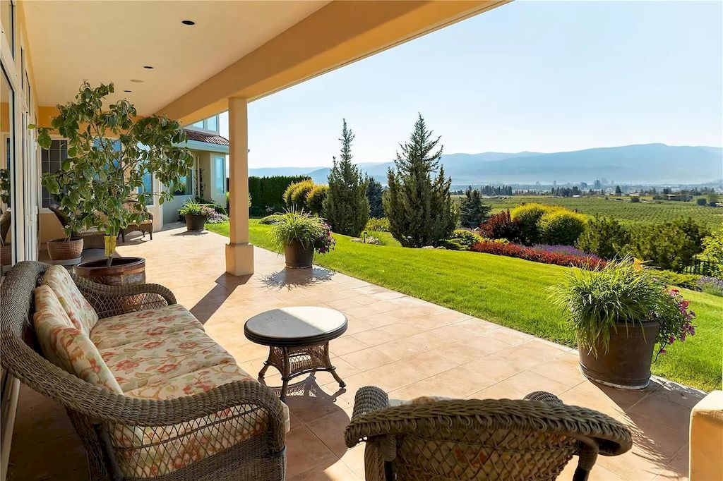 The Charming Italian Style Villa in Kelowna is a private country estate now available for sale. This home is located at 3240 Pooley Rd, Kelowna, BC V1W 4G7, Canada