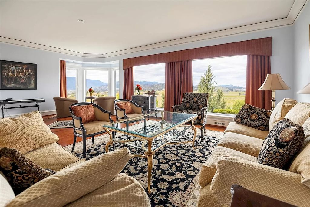 The Charming Italian Style Villa in Kelowna is a private country estate now available for sale. This home is located at 3240 Pooley Rd, Kelowna, BC V1W 4G7, Canada