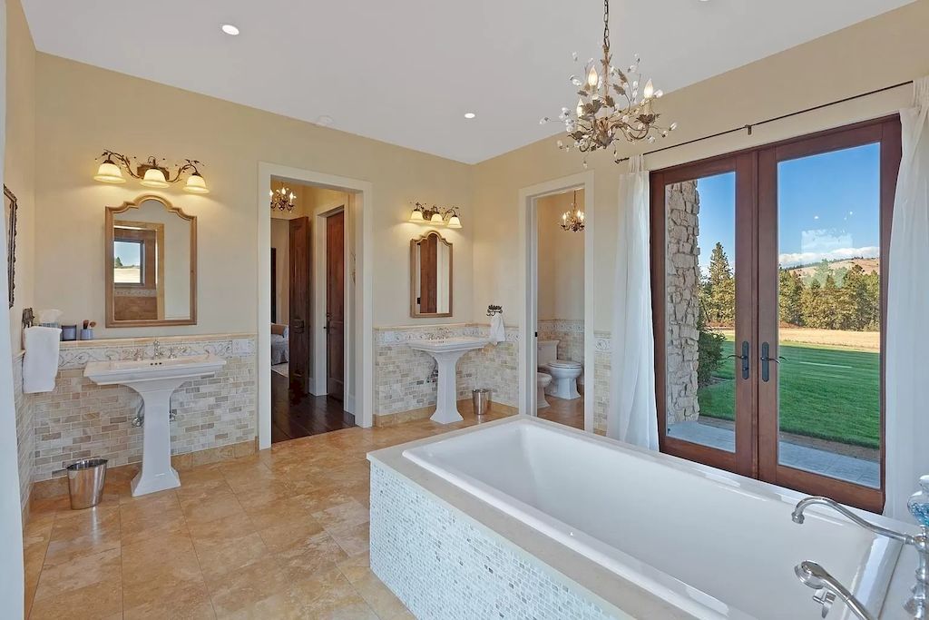 The Incredible Home in Washington combines old-world design with today’s modern conveniences now available for sale. This home is located at 8719 S Palouse Hwy, Spokane, Washington