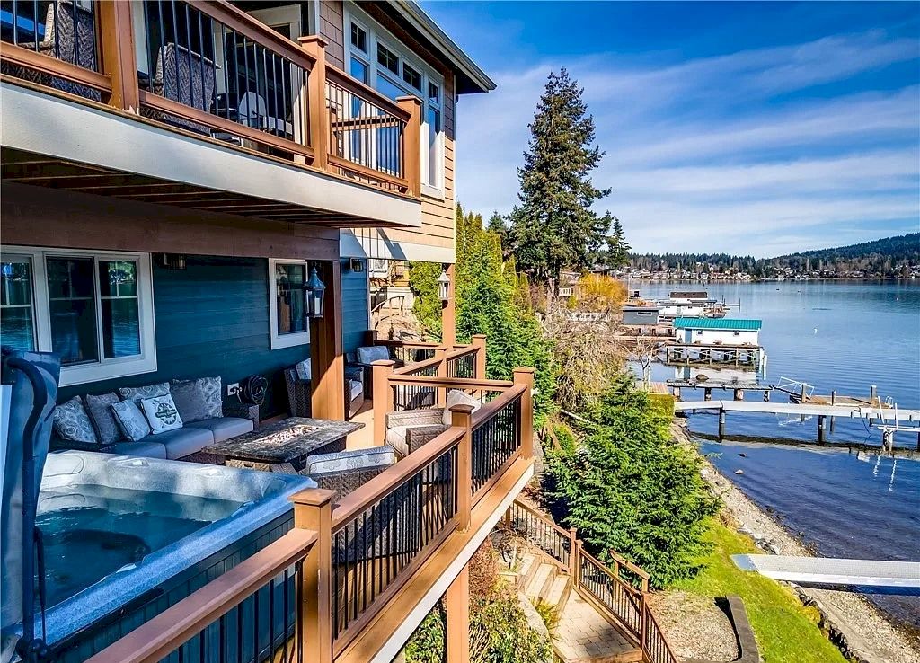 The Lakefront Home in Washington features incredible views now available for sale. This home is located at 1708 Euclid Ave, Bellingham, Washington