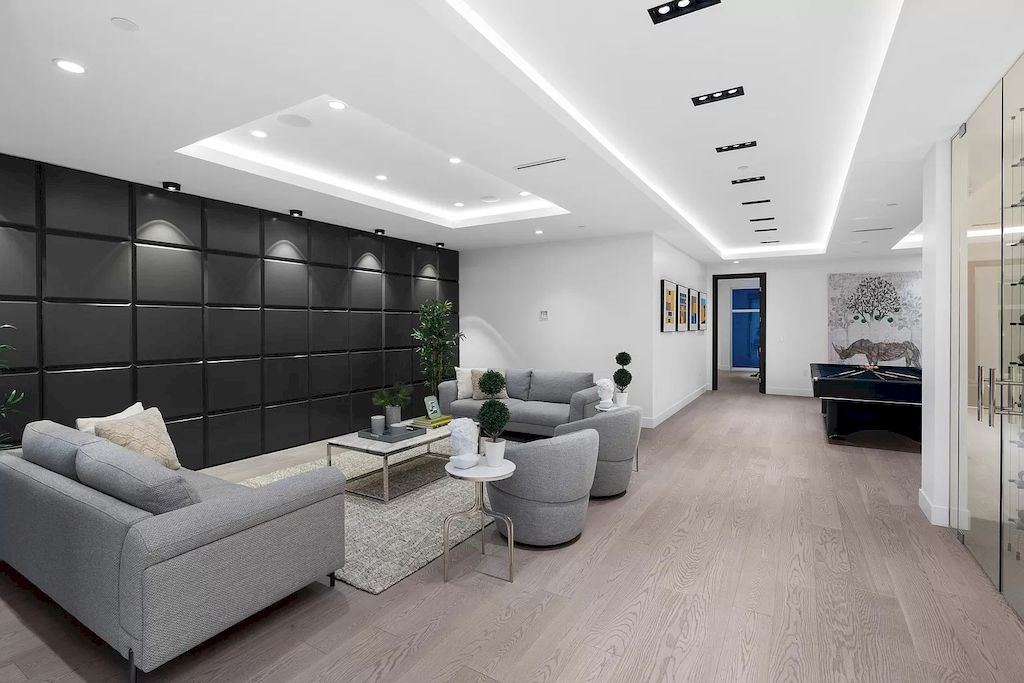 The Modern Estate in West Vancouver features beautiful ocecan views  now available for sale. This home is located at 1225 Renton Rd, West Vancouver, BC V7S 2L1, Canada
