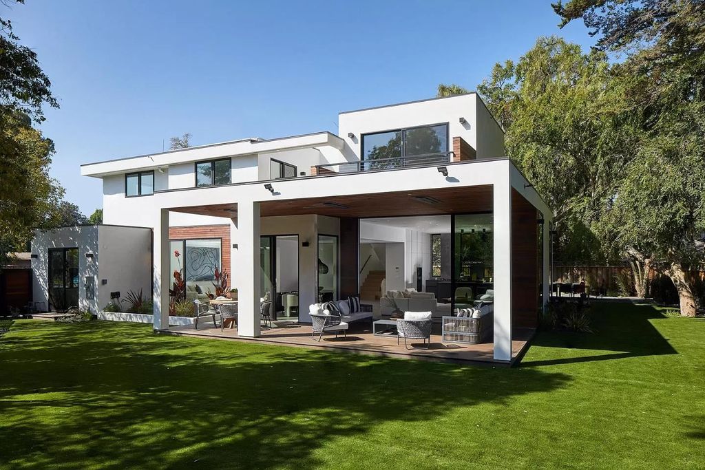 The Home in Palo Alto is a newly built contemporary estate with high-end materials, luxe finishes, and superior craftsmanship now available for sale. This home located at 843 Sutter Ave, Palo Alto, California;