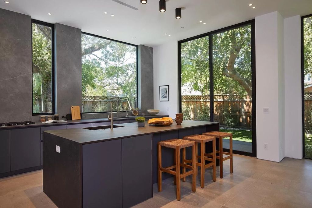The Home in Palo Alto is a newly built contemporary estate with high-end materials, luxe finishes, and superior craftsmanship now available for sale. This home located at 843 Sutter Ave, Palo Alto, California;