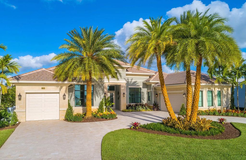 The Home in Boca Raton is a stunning transitional one story estate has Amazing custom pool with spill over spa and natural stone decking now available for sale. This home located at 17236 Brulee Breeze Way, Boca Raton, Florida