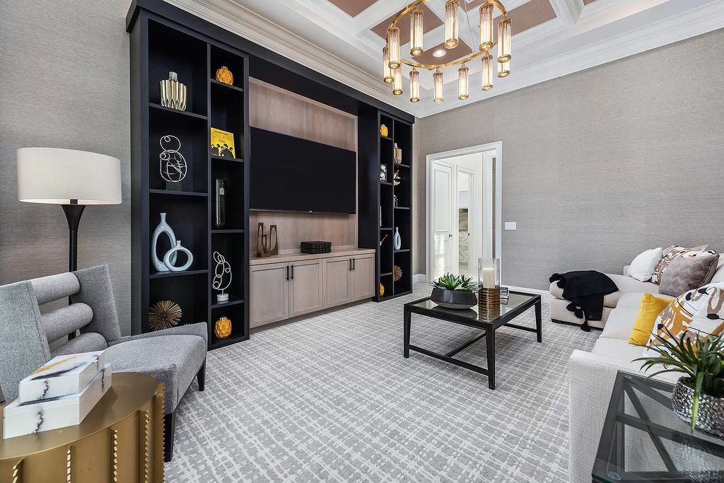 The Home in Boca Raton is a stunning transitional one story estate has Amazing custom pool with spill over spa and natural stone decking now available for sale. This home located at 17236 Brulee Breeze Way, Boca Raton, Florida