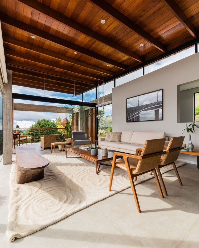 TKN House, a Stunning Mountain Home on Steep Site by OTP Arquitetura