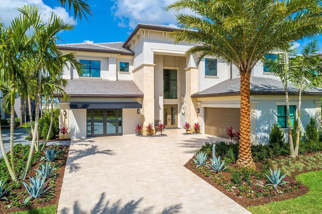 The Boca Raton Home with 2 story open great room concept floorplan and an amazing contemporary spill over pool now available for sale. This home located at 17167 Ludovica Ln, Boca Raton, Florida