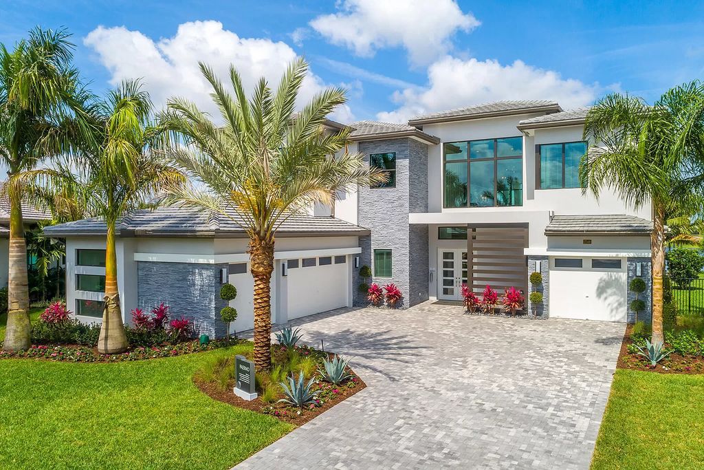 The Home in Boca Raton is a newly built modern property boasts a club room, media room, loft, living room, family room now available for sale. This home located at 17149 Ludovica Ln, Boca Raton, Florida