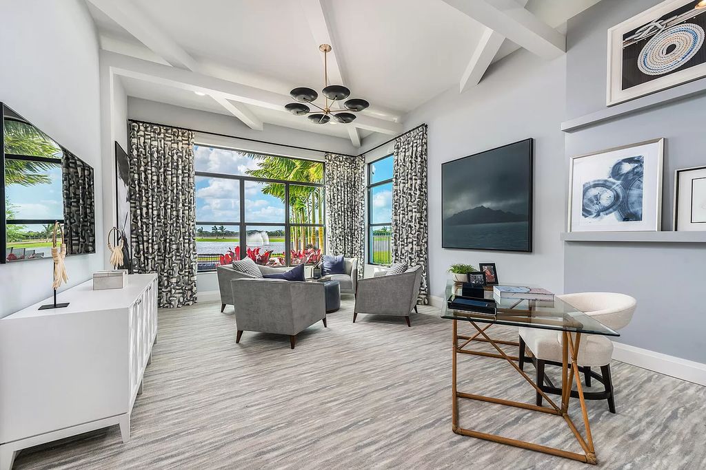 The Home in Boca Raton is a newly built modern property boasts a club room, media room, loft, living room, family room now available for sale. This home located at 17149 Ludovica Ln, Boca Raton, Florida